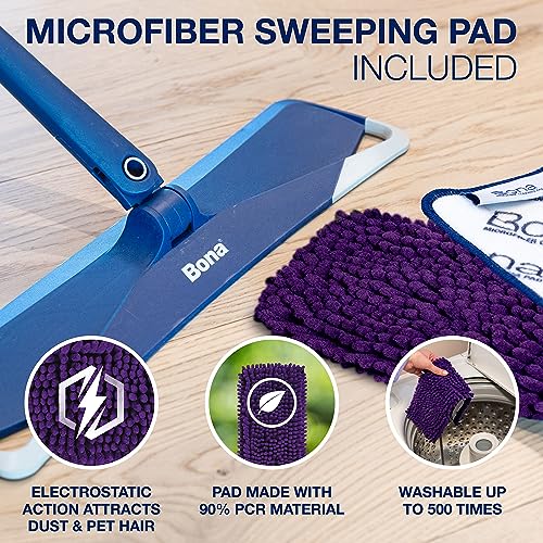 Bona Premium Microfiber Floor Mop for Wet and Dry Cleaning with Pads J3409