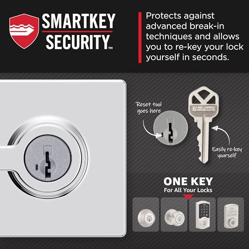 Kwikset Casey Interior Privacy Door Handle with Lock 10 Pack, Matte Black G103018