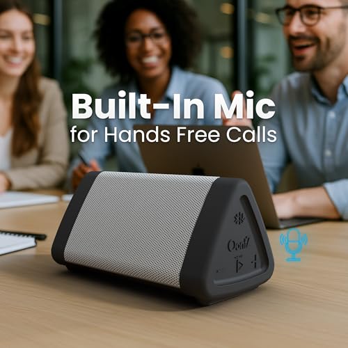 OontZ Angle 3 Portable Bluetooth 5.4 Speaker, IPX5 Water-Resistant, Black V1239