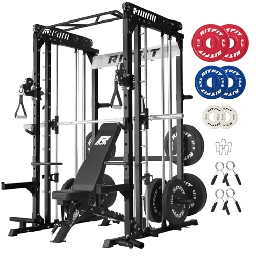 RitFit M1 & M1 Pro Smith Machine with Cable Crossover System for Home Gym Y659852