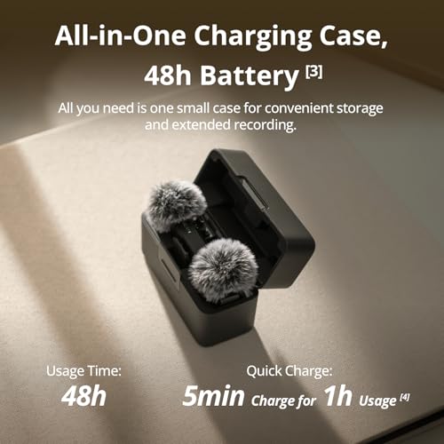 DJI Mic Mini Wireless Microphone for iPhone, Camera & Android V612