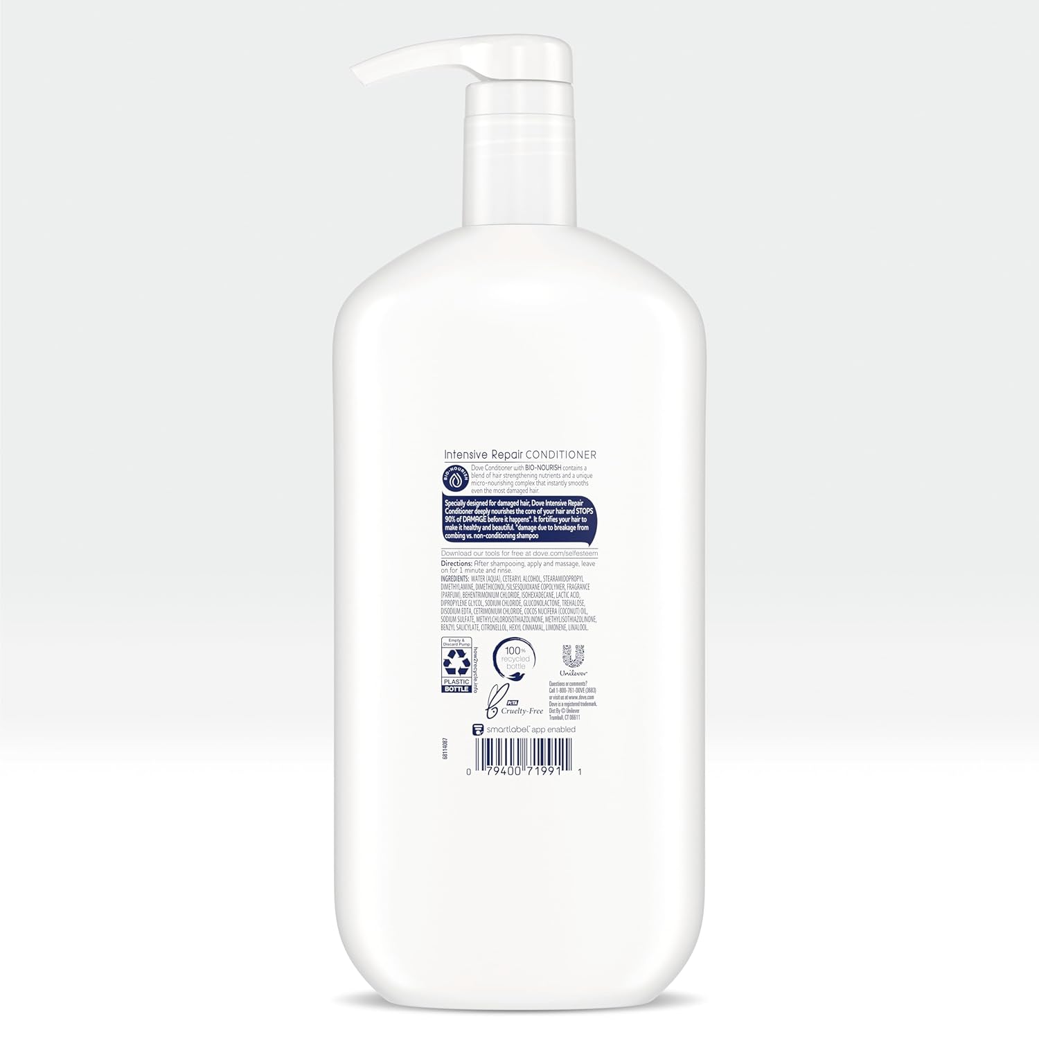 Dove Nutritive Solutions Strengthening Shampoo and Conditioner with Pump, Intensive Repair, 2 Count, 31 oz Z5844