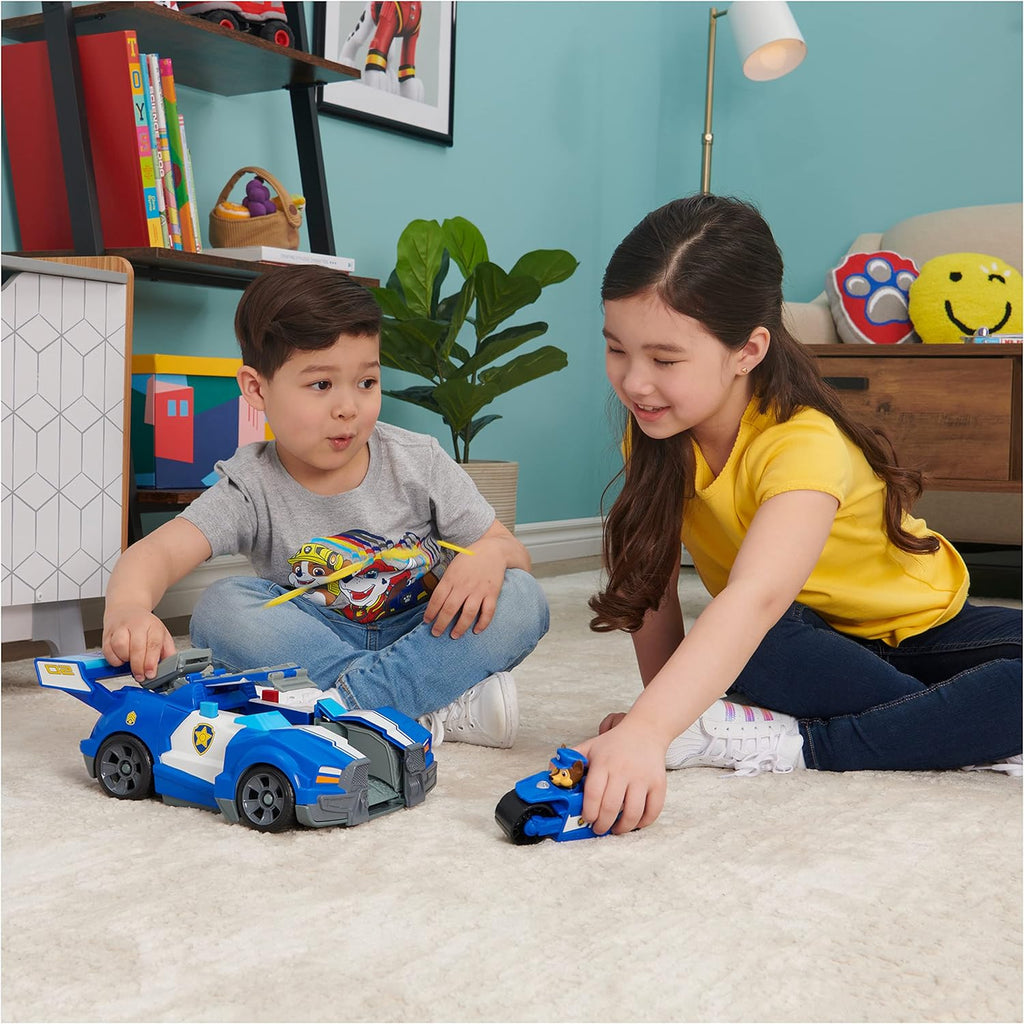 Paw Patrol Chase 2-in-1 Transforming Movie City Cruiser Toy Car with Motorcycle A664253