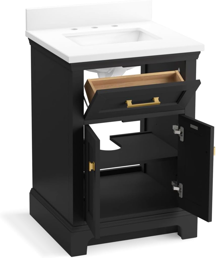KOHLER Charlemont 24 in. Bathroom Vanity with Sink and Quartz Top J823937