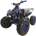 X-PRO Blast 125cc ATV Automatic Transmission w/Reverse, LED Headlight, Big 19"/18" Tires! Assembled and Tested！ (Blue)
