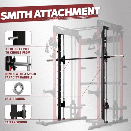 RitFit M1 & M1 Pro Smith Machine with Cable Crossover System for Home Gym Y659852