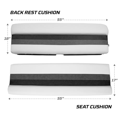 Wise 8WD106 Deluxe 55" Pontoon Bench Seat Cushion Set G5194