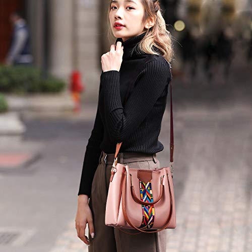 Women Fashion Handbags Tote Shoulder Satchel Purse Set 4pcs D753