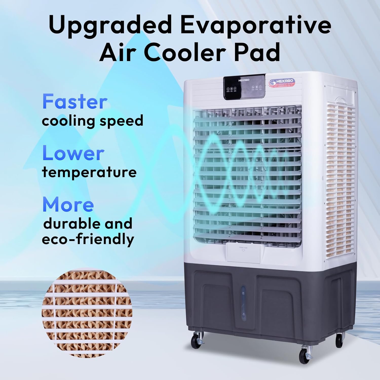 Swamp Cooler 10000 CFM Evaporative Air Cooler with Remote Control, 29 Gallon A985572