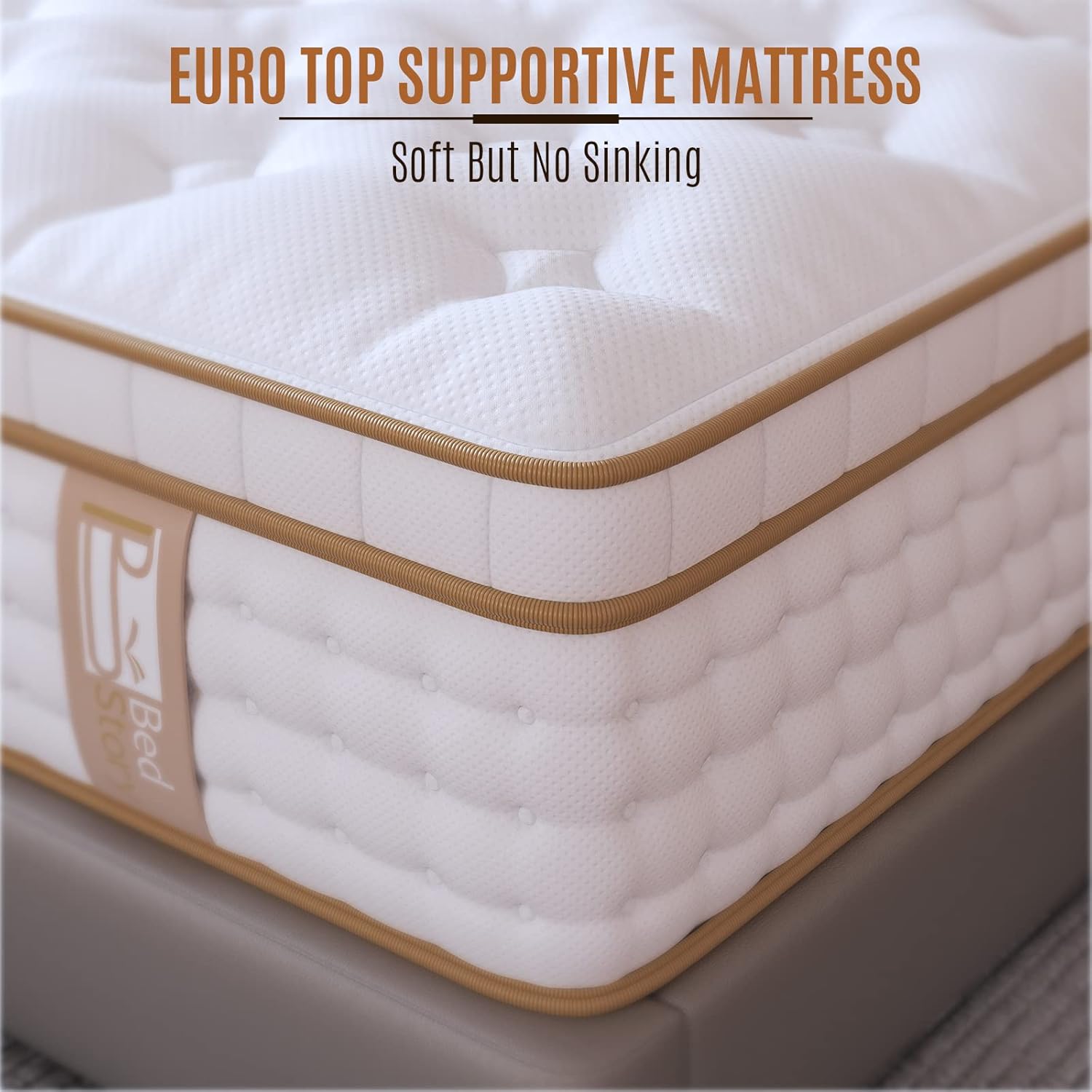 BedStory 12 Inch Queen Mattress, Gel Memory Foam and Innerspring, Made in USA X775