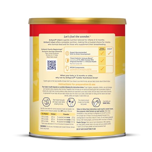 Enfamil Infant Formula Milk-Based Powder with Iron, 21.1 oz (Pack of 4) K727647