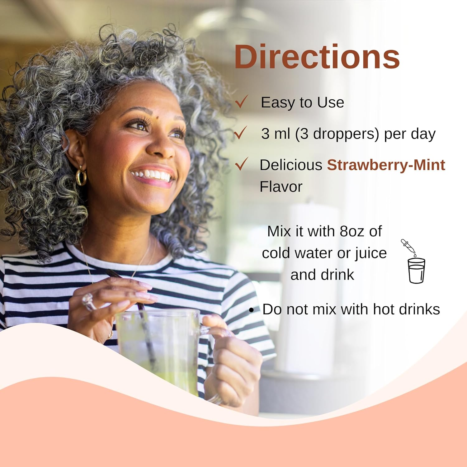 Liposomal Women's 50+ Liquid Multivitamin Drops, Sugar Free, Natural Strawberry, 3 FL Oz Q797228