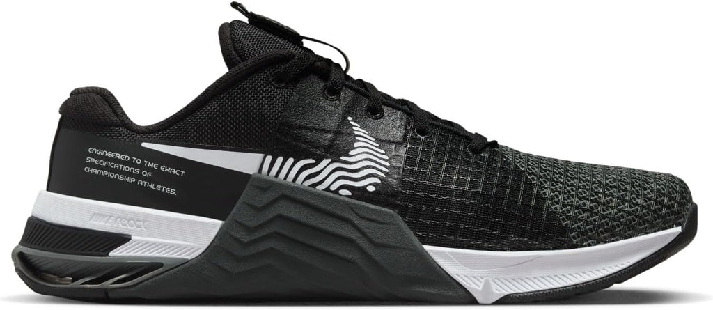Nike Men's Metcon 8 Training Shoe, Black/Dark Smoke Grey/White, Size 9.5 T1774