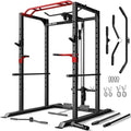 Power Cage 2000LBS Power Rack with LAT Pulldown and Adjustable Pulley System for Home Gym H863717
