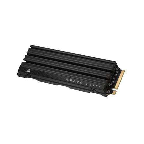 Corsair MP600 Elite 1TB M.2 PCIe Gen4 x4 NVMe SSD – M.2 2280 – Up to 7,000MB/sec Sequential Read – High-Density 3D TLC NAND – Black