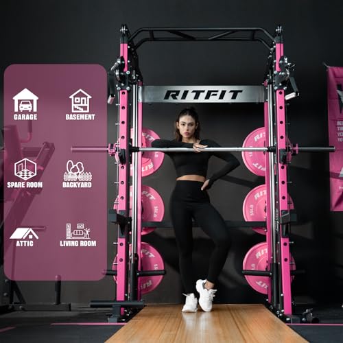 RitFit M1 & M1 Pro Smith Machine with Cable Crossover System for Home Gym Y659852