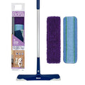 Bona Premium Microfiber Floor Mop for Dry and Wet Floor Cleaning - Includes Microfiber Cleaning Pad and Microfiber Dusting Pad - Dual Zone Cleaning Design for Faster Cleanup