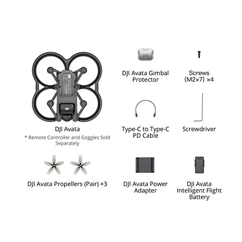 DJI Avata Explorer Combo FPV Drone with 4K Camera, RC Motion 2 and Goggles Integra O20515