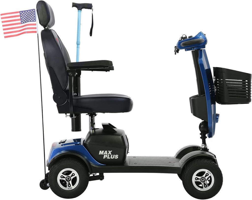 4 Wheel Folding Mobility Scooter for Seniors Adults, 300lbs Capacity, Long Range Battery T68800