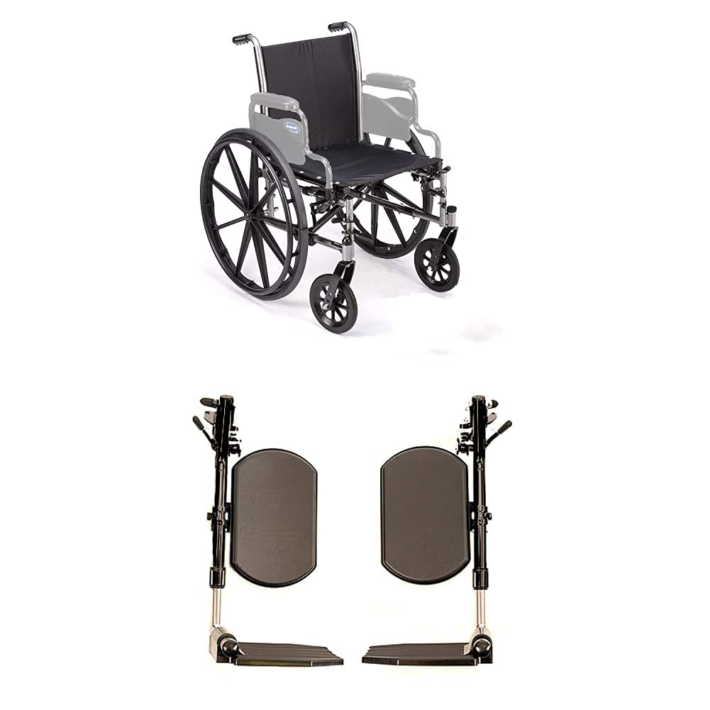Invacare Tracer SX5 Wheelchair for Adults | Everyday Folding | 20 Inch Seat | Legrests & Full Arms