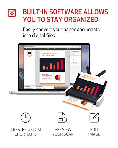 Canon imageFORMULA R10 Portable Document Scanner, USB Powered, Duplex X8590