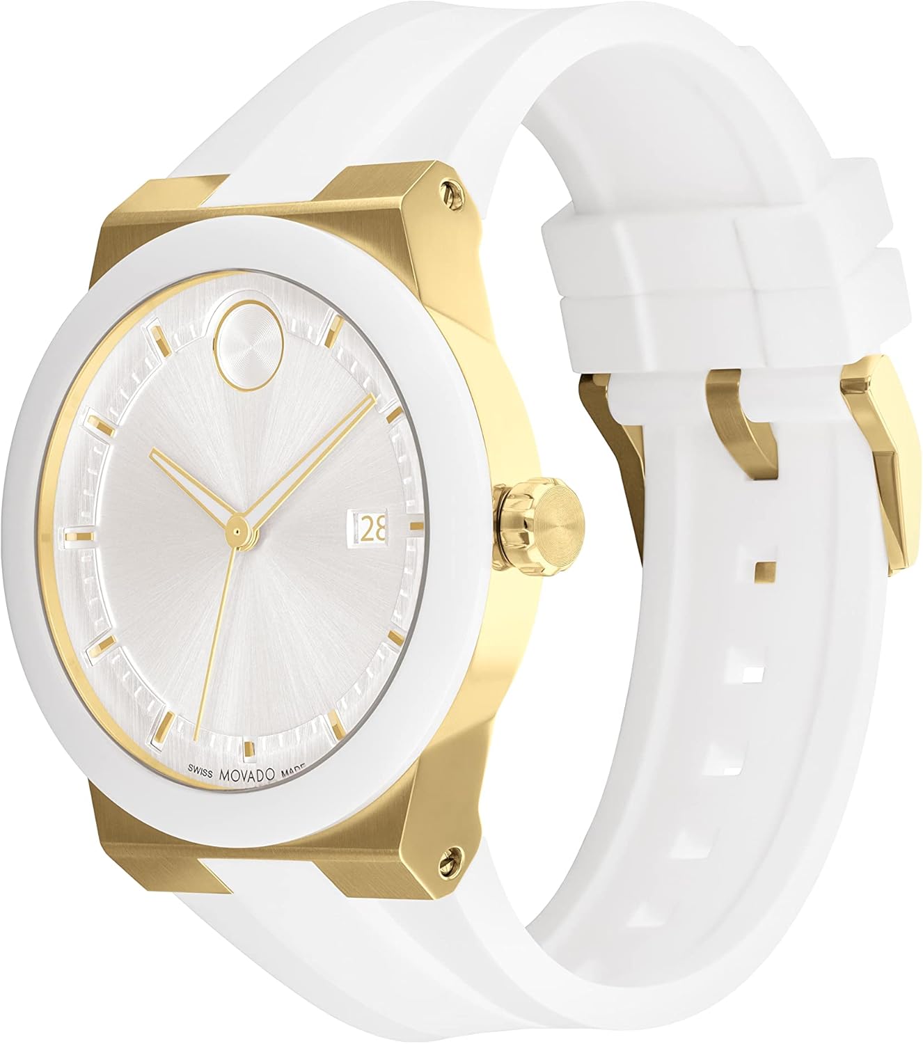 Movado Bold Fusion Men's Watch - Swiss Quartz, Silicone Strap, 5 ATM A464