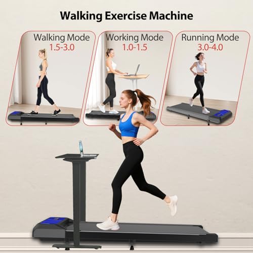 Walking Pad Treadmill with Incline for Home Office, 2.5 HP Portable I143989