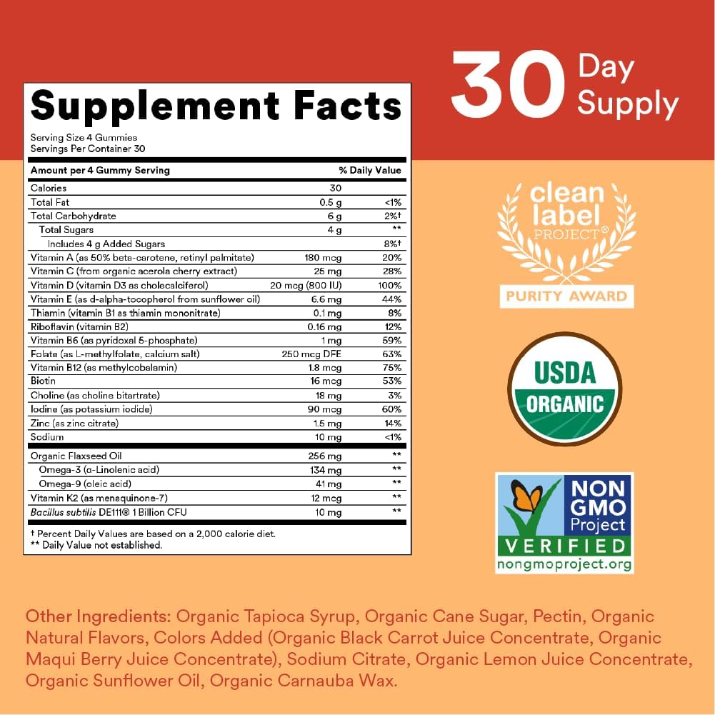 SmartyPants Organic Kids Multivitamin Gummies & Women's Multivitamin Gummies H4563
