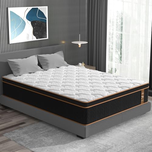 BedStory Queen Mattress 12 Inch Hybrid Innerspring with Gel Memory Foam, Medium Firm M697