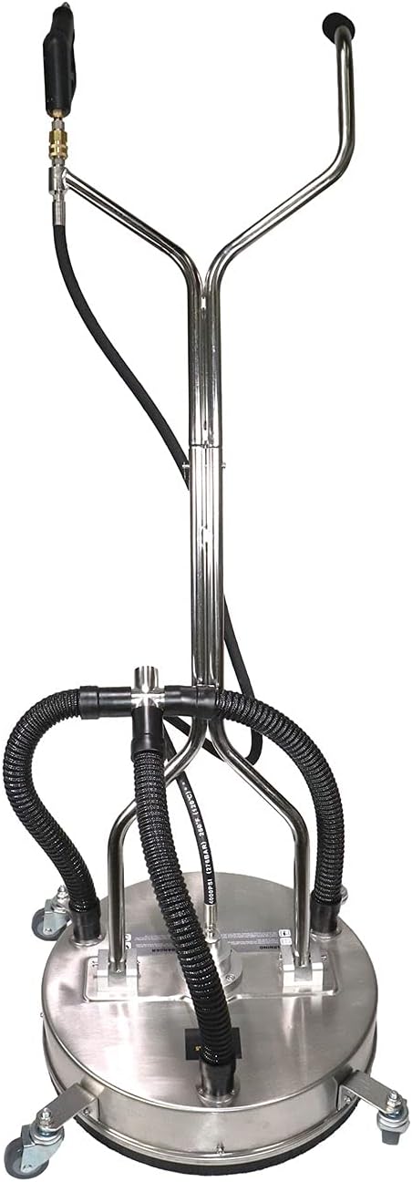 21" Stainless Steel Surface Cleaner with Vacuum Port and Wand Y7292