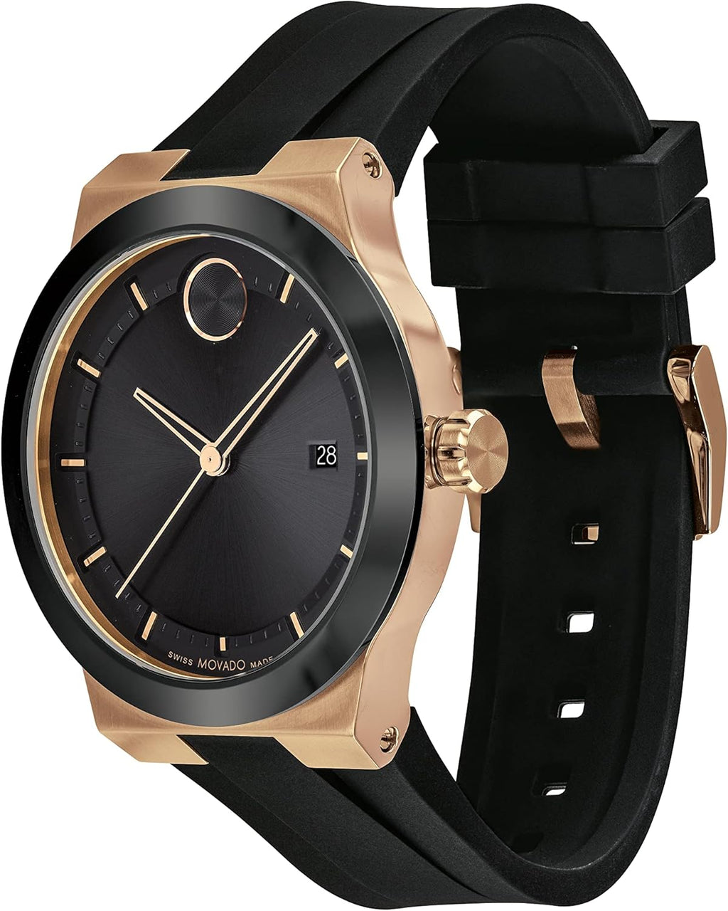 Movado Bold Fusion Men's Watch - Swiss Quartz, Silicone Strap, 5 ATM K33260