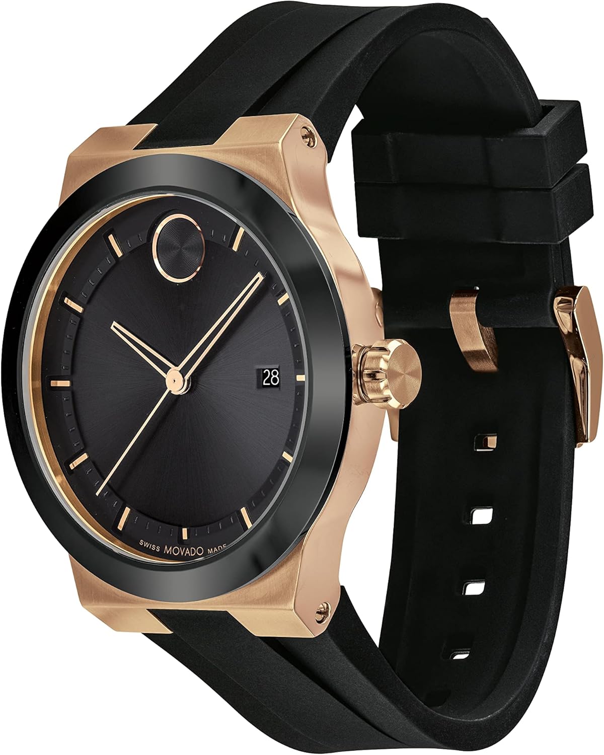 Movado Bold Fusion Men's Watch - Swiss Quartz, Silicone Strap, 5 ATM K33260