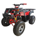 X-PRO 200 Utility ATV with Automatic Transmission w/Reverse, LED Headlight, Big 23"/22" Aluminium Rim Wheels! (Factory Package, Red)
