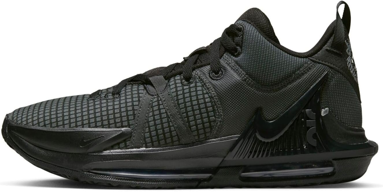 NIKE Lebron Witness 7 Basketball Shoes Adult DM1123-004 (Black/Black-A), Size 9
