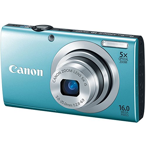 Canon PowerShot A2400 IS 16.0 MP Digital Camera with 5x Optical Zoom and 2.7-Inch LCD (Blue) C1786
