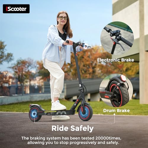 iScooter Electric Scooter for Adults, Long Range Commuting with Cruise Control F733591