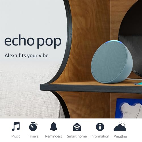 Echo Pop Alexa Speaker, Midnight Teal N15300
