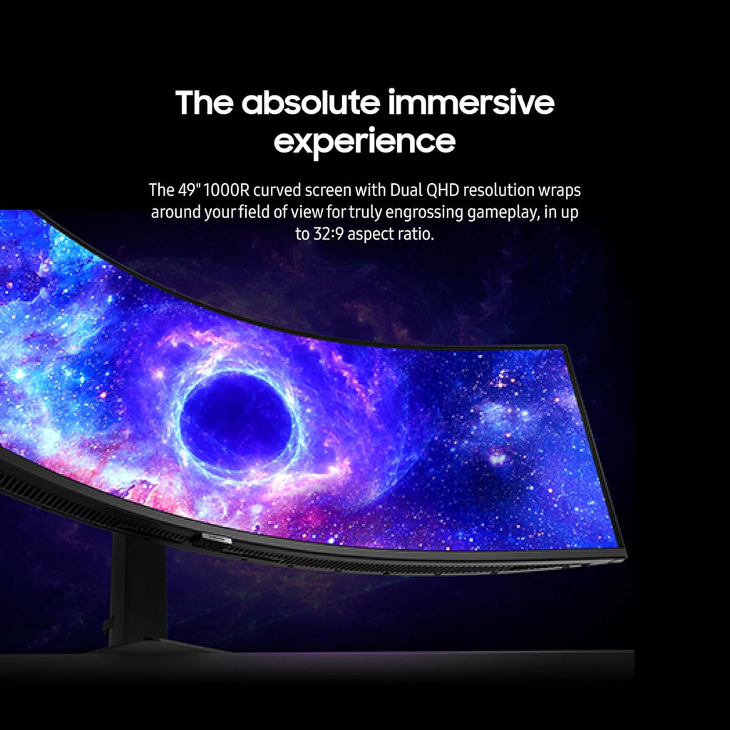 SAMSUNG 49-Inch Odyssey G9 DQHD 1000R Curved Gaming Monitor, 240Hz, Renewed A9554