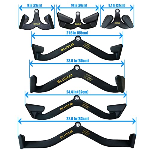 LAT Pull Down Bar for Cable Machine, Tricep Strength Training Handle M7875