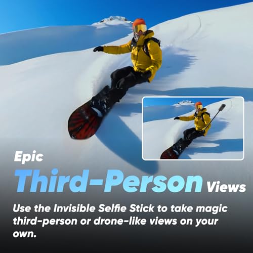 Insta360 X3 360 Action Camera with 5.7K Active HDR Video, Waterproof, FlowState Stabilization S9009