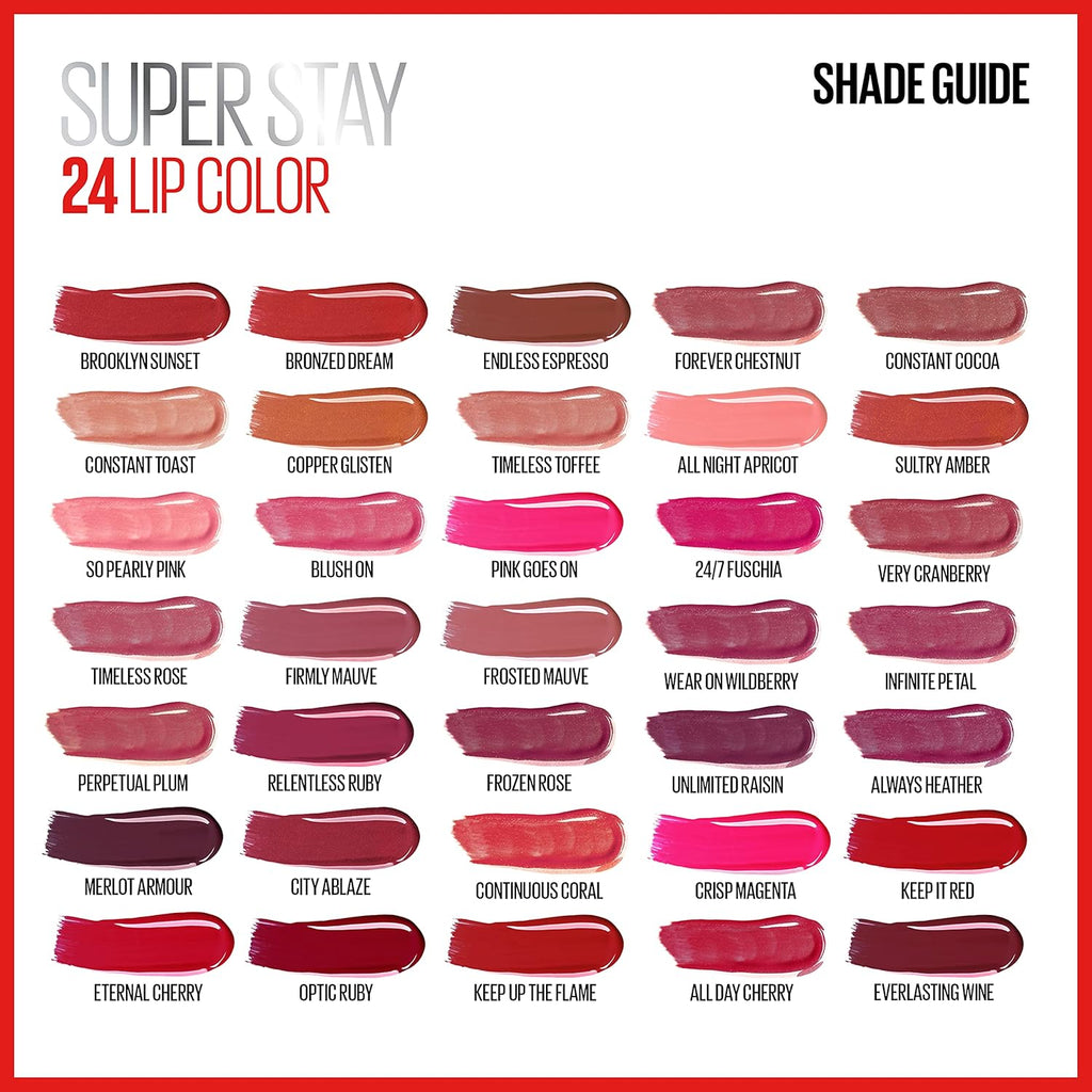 Maybelline Super Stay 24 2-Step Liquid Lipstick, Merlot Armour, 1 oz (Pack of 2) A165299