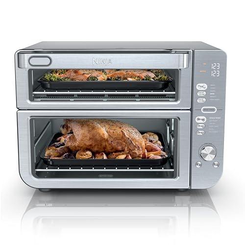 Ninja DCT451 12-in-1 Smart Double Oven with FlexDoor, Stainless Steel P340