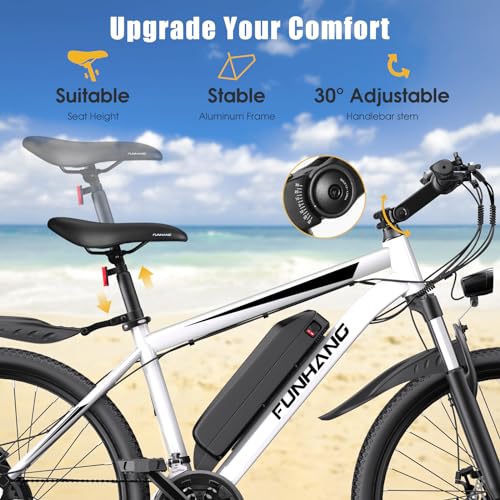 Peak 1000W Electric Mountain Bike for Adults, 26" 48V Commuter Ebike F750633