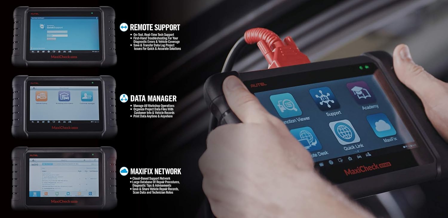 Autel MaxiCheck MX808 OBD2 Diagnostic Scan Tool with Bi-Directional Control and Active Tests T30774