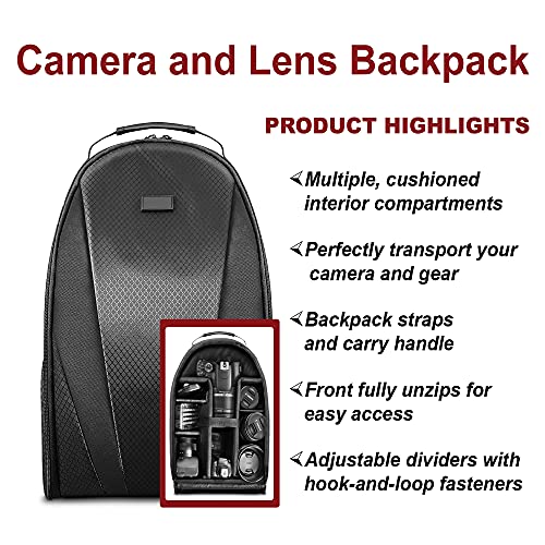 Canon EOS 2000D / Rebel T7 DSLR Camera with 18-55mm & 75-300mm Lenses, 64GB Card, Tripod, Case (Renewed) V912