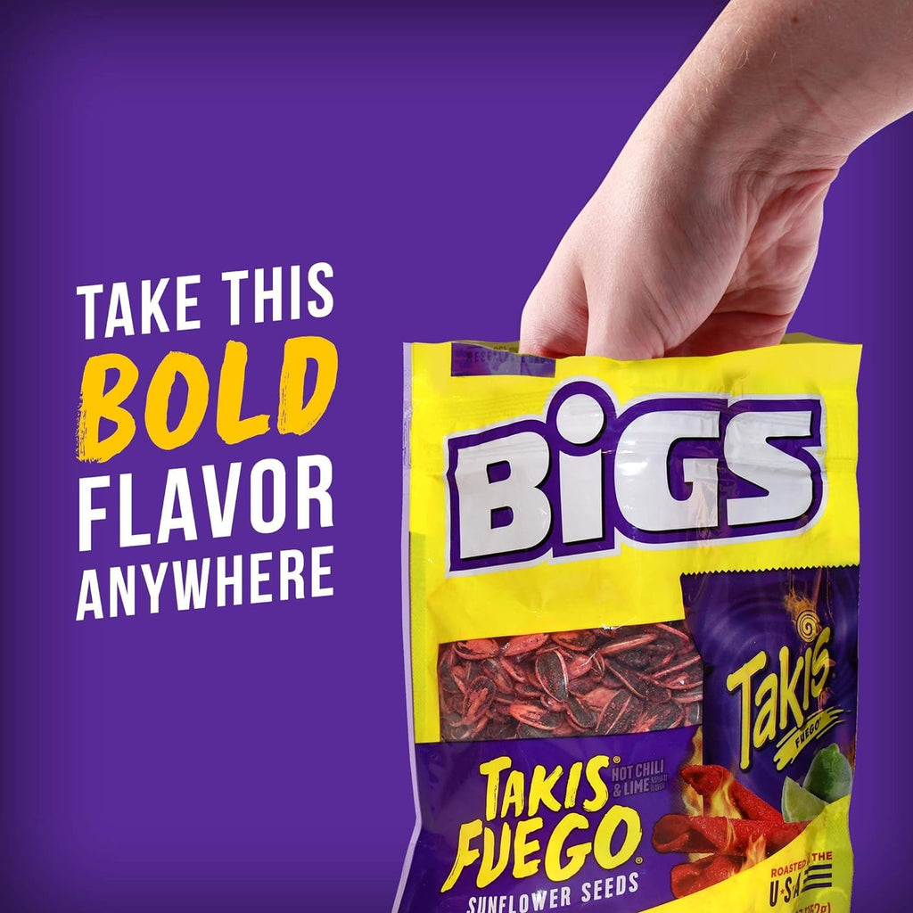 Bigs Sunflower Seeds Spicy Variety Pack of 3 with Baseball Card X356