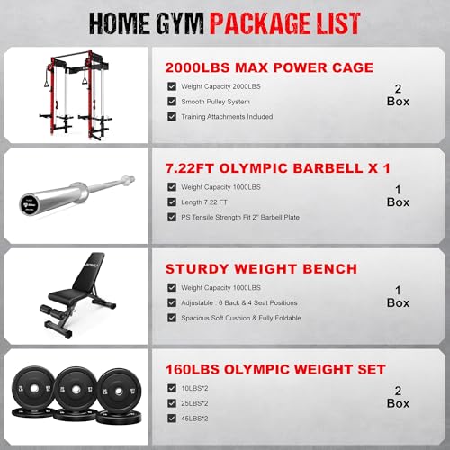 WM3-V4 Folding Wall Mounted Squat Rack with Dual Pulley System L11563