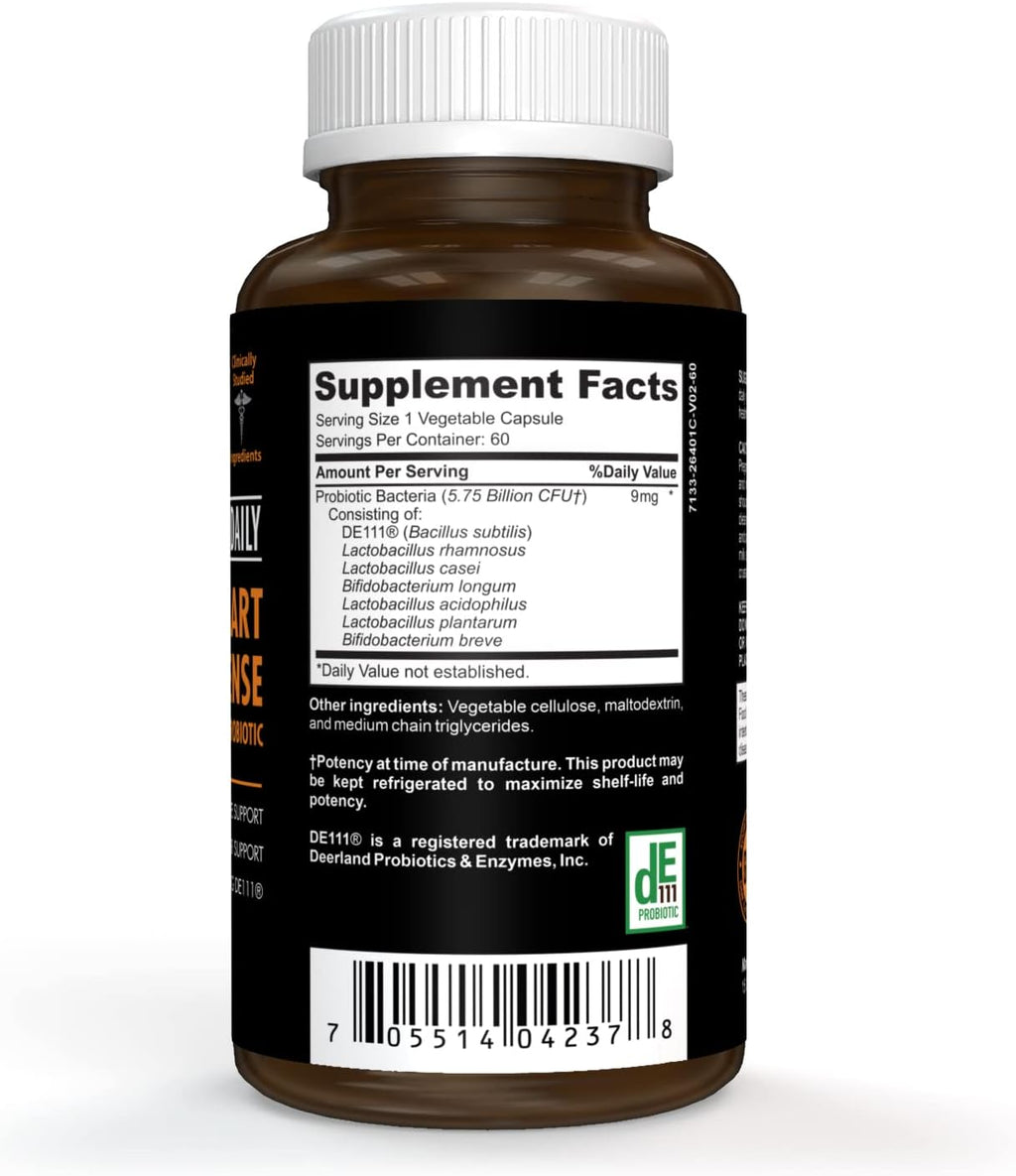 Smart Defense Mega Spore Probiotic with Bacillus Subtilis, 60 Vegan Capsules J305