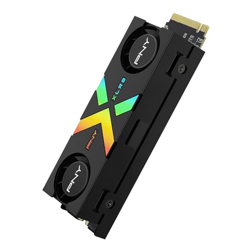 PNY CS3150 1TB PCIe Gen5 x4 NVMe M.2 SSD with Dual Fan Heatsink X402536