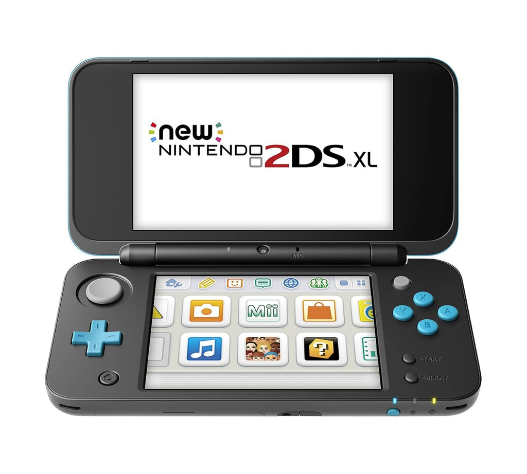 Nintendo 2DS XL Black + Turquoise with Mario Kart 7 Pre-installed (Renewed) K48624